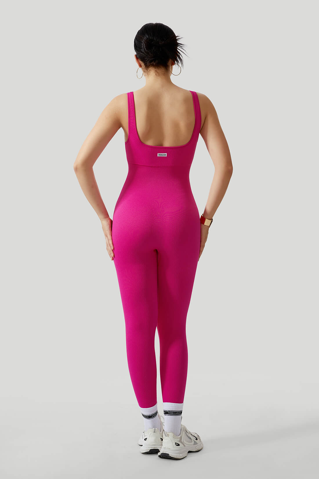 Thread Press Button Tummy Control Jumpsuit