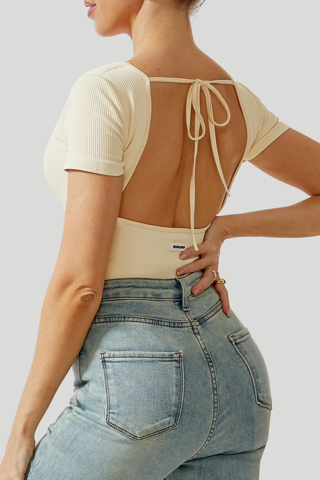 Openback Tummy Control Strap Bodysuit