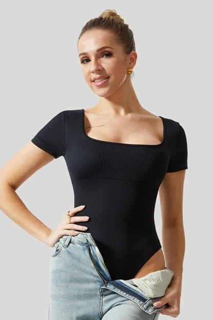 Openback Tummy Control Strap Bodysuit