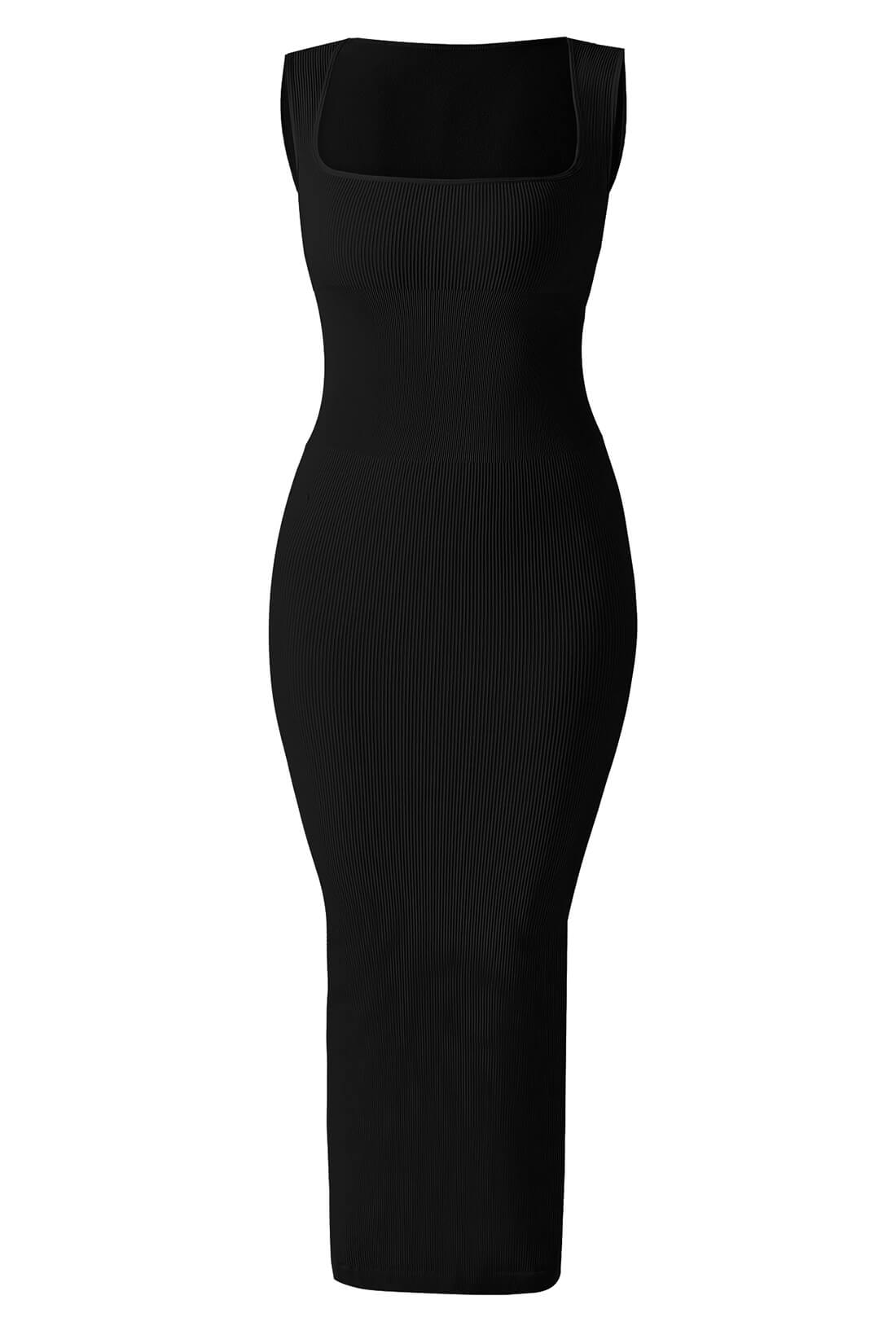 Thread Seamless Slit Dress