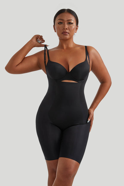 Open Bust Shapewear Romper