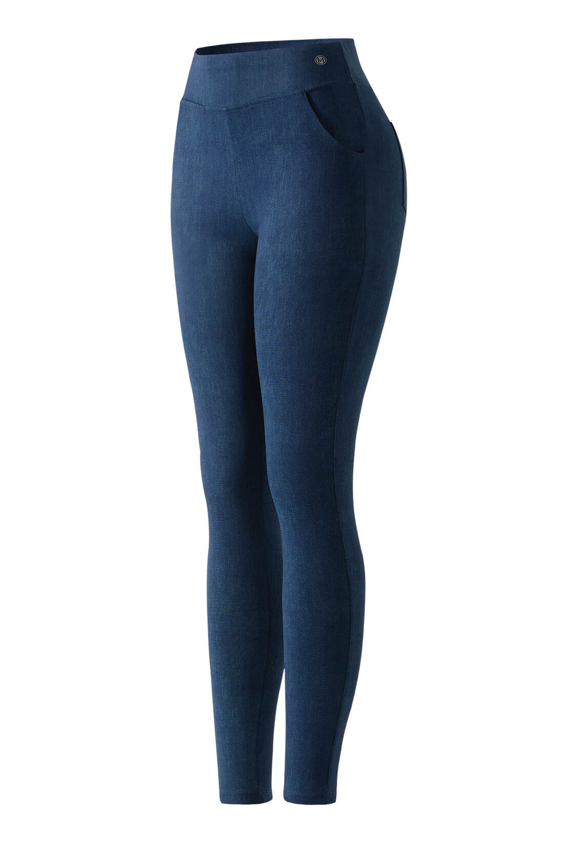 Stretchy Faux Denim Legging