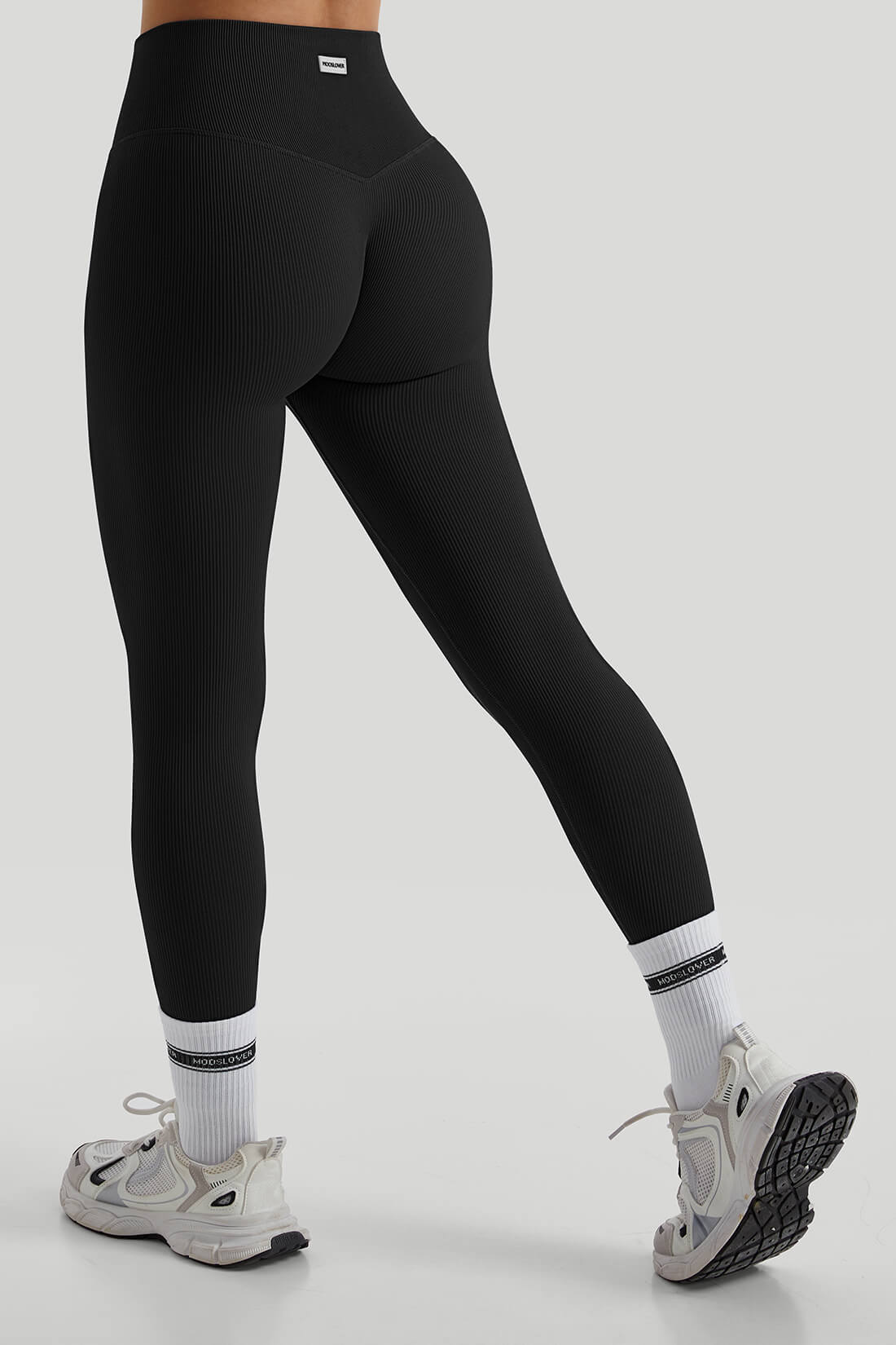 Two-Way Top High Waist Threaded Legging Match Sets