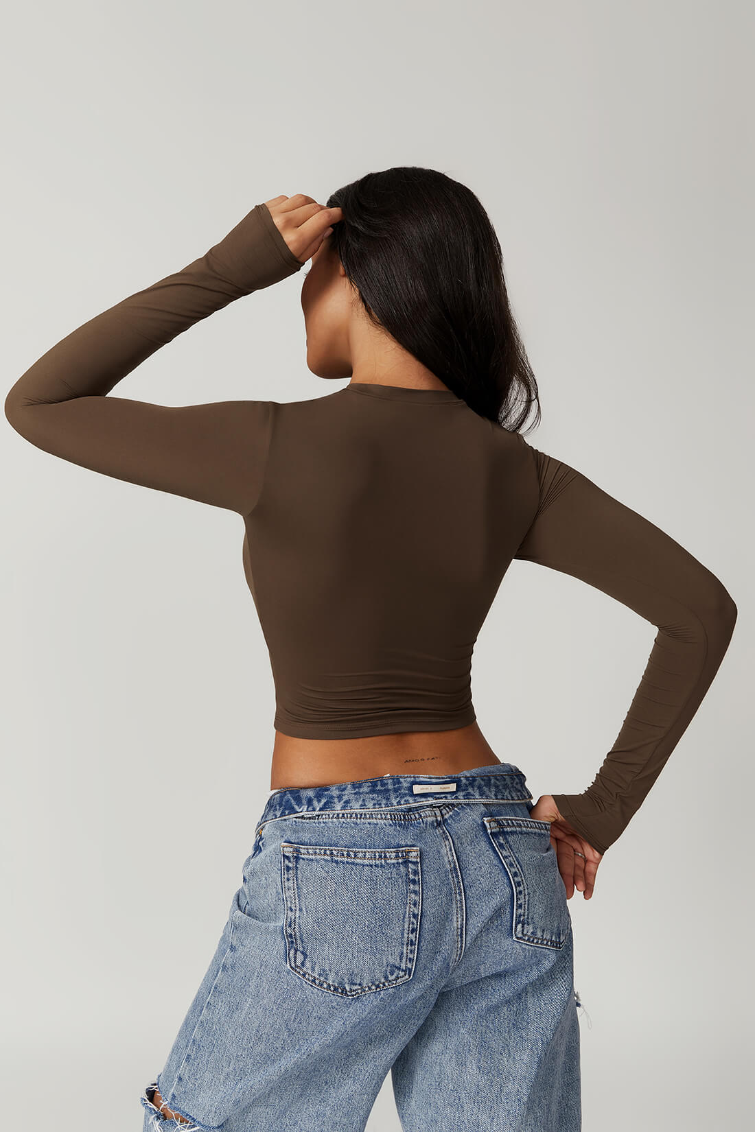 Round Neck Quick Dry Long Sleeve Top