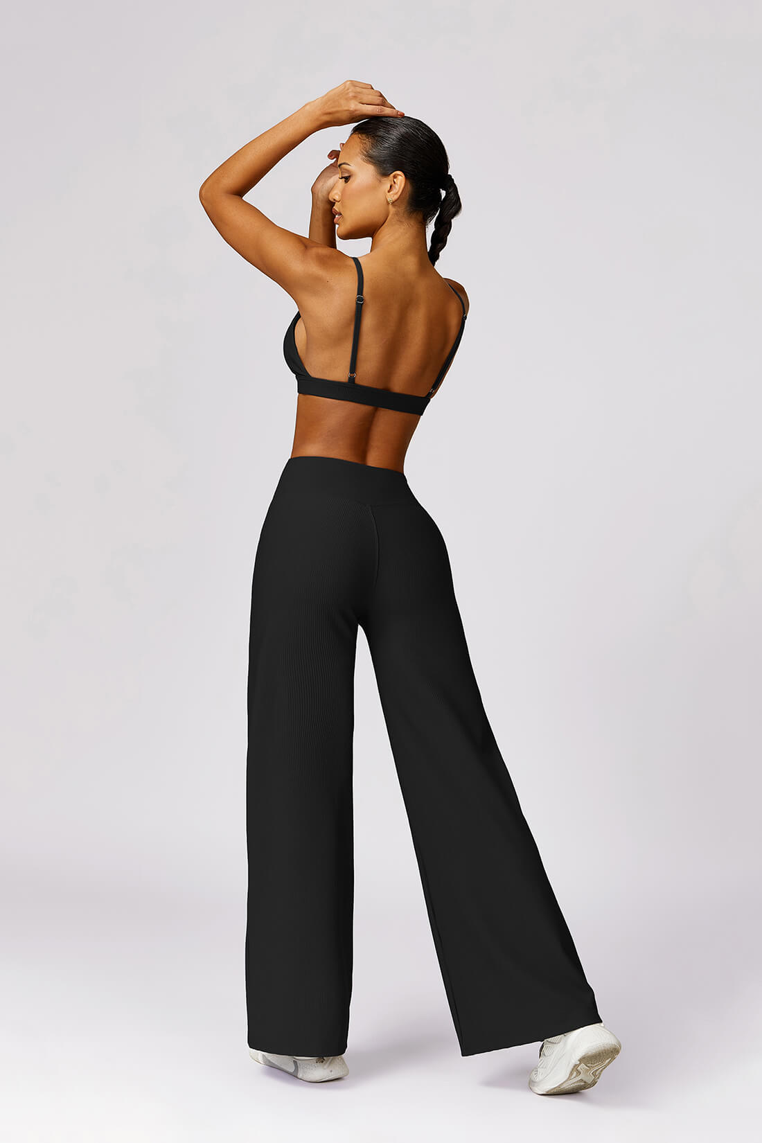 Deep V Backless Flared Leg Set