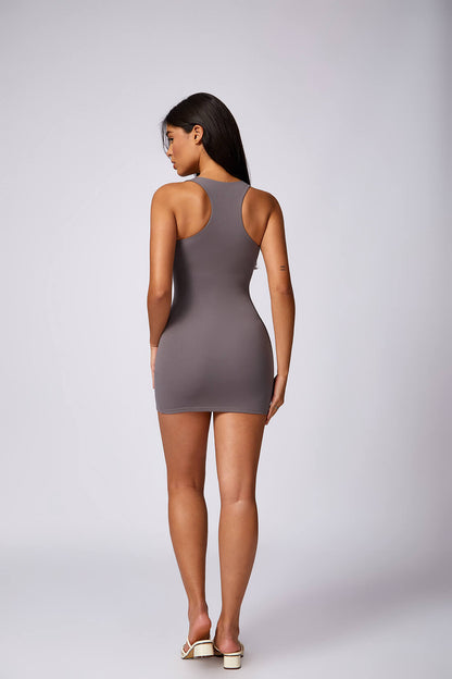 Ribbed Midi Bodycon Dress