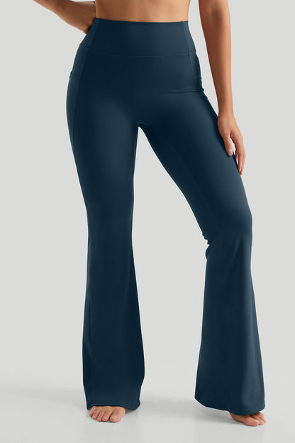 Simple Seamed Flared Leg Yoga Legging