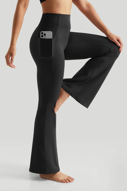 Simple Seamed Flared Leg Yoga Legging