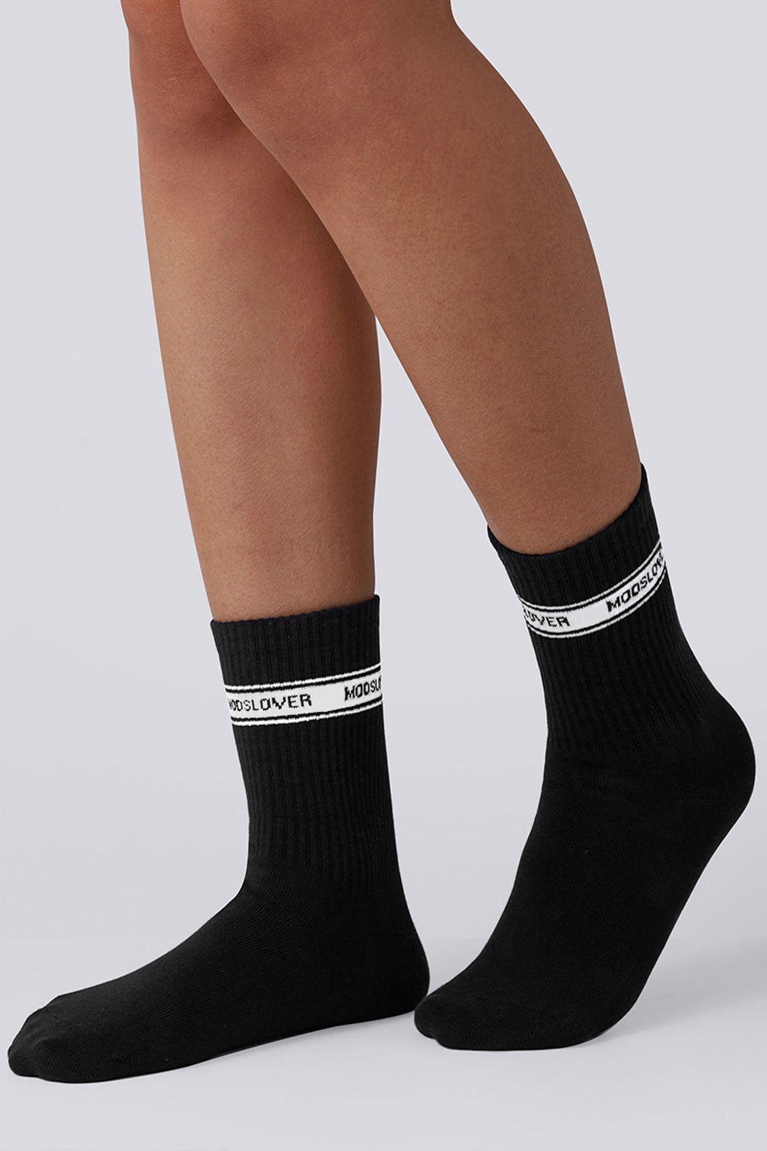 MOOSLOVER Logo Jacquard Socks