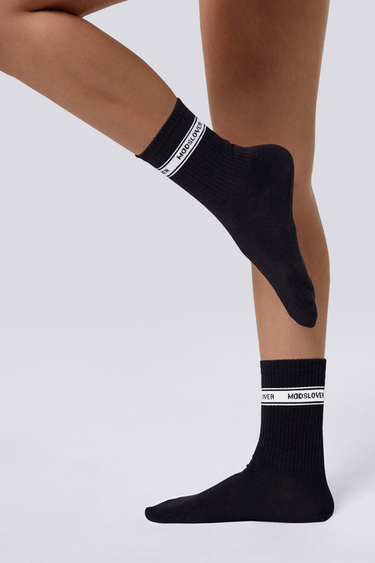 MOOSLOVER Logo Jacquard Socks