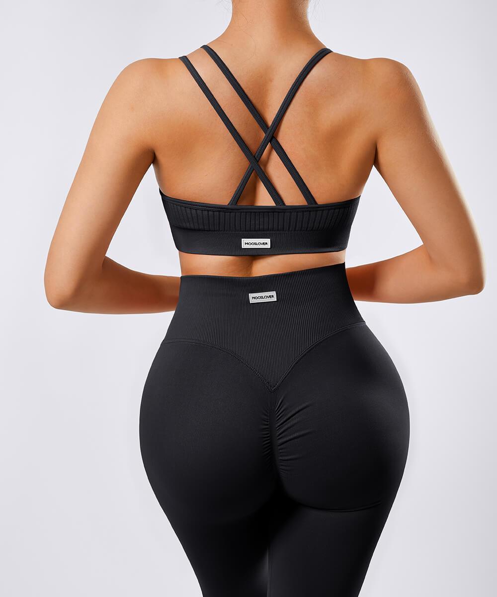 Asymmetrical Straps Sport Bras