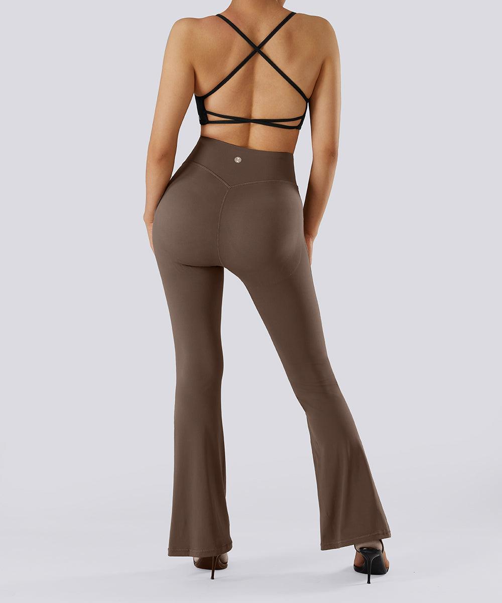 Butt Shaping Flared Seamed Legging Set