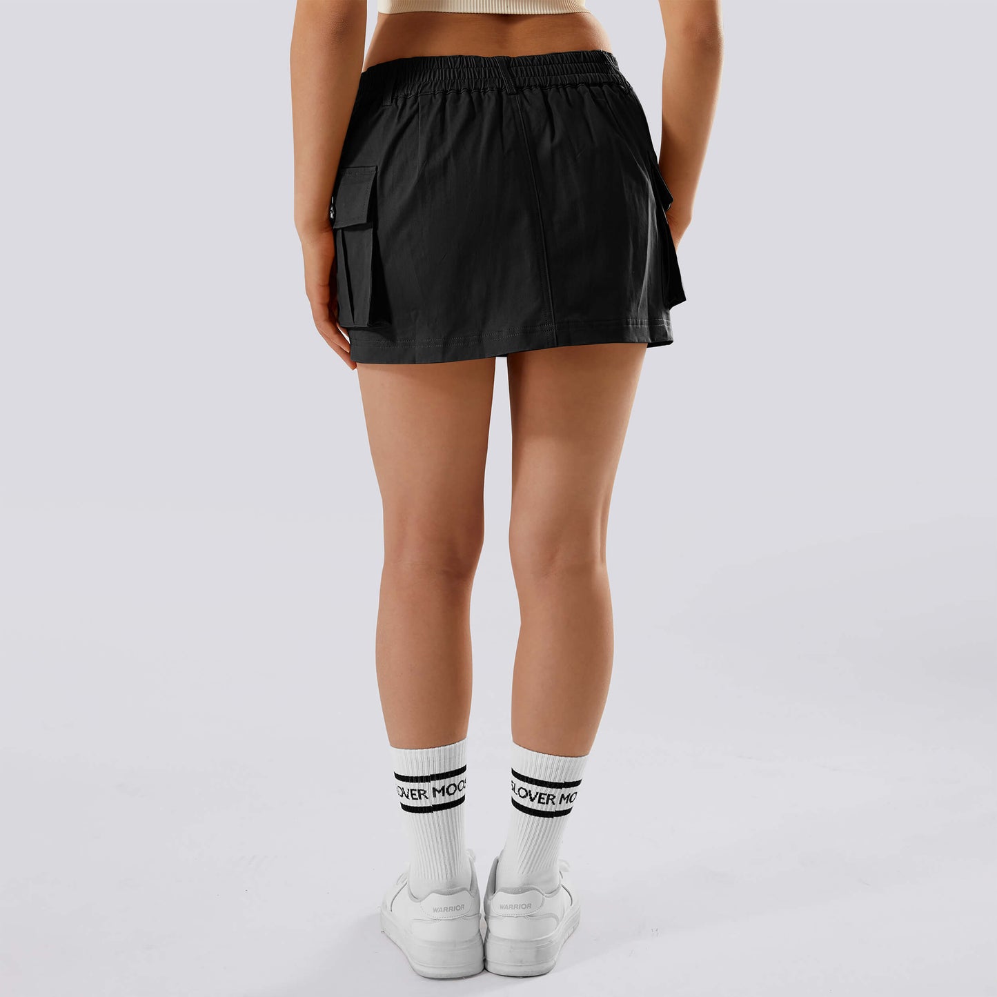 Flap Pocket Cargo Short Skirt