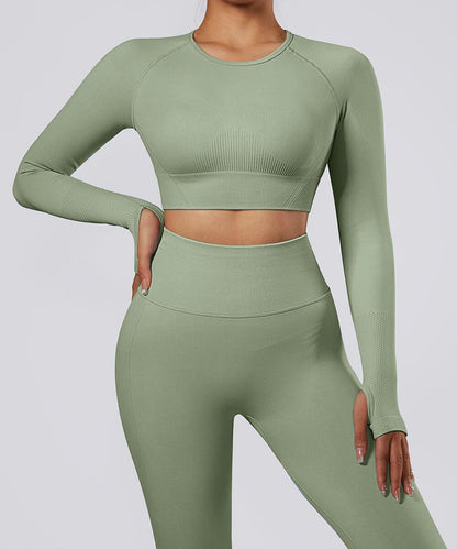 Long Sleeve Seamless Sport Top