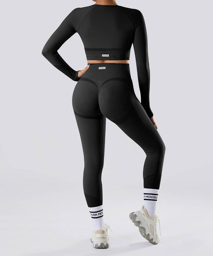 Long Sleeves Seamless Sport Suits