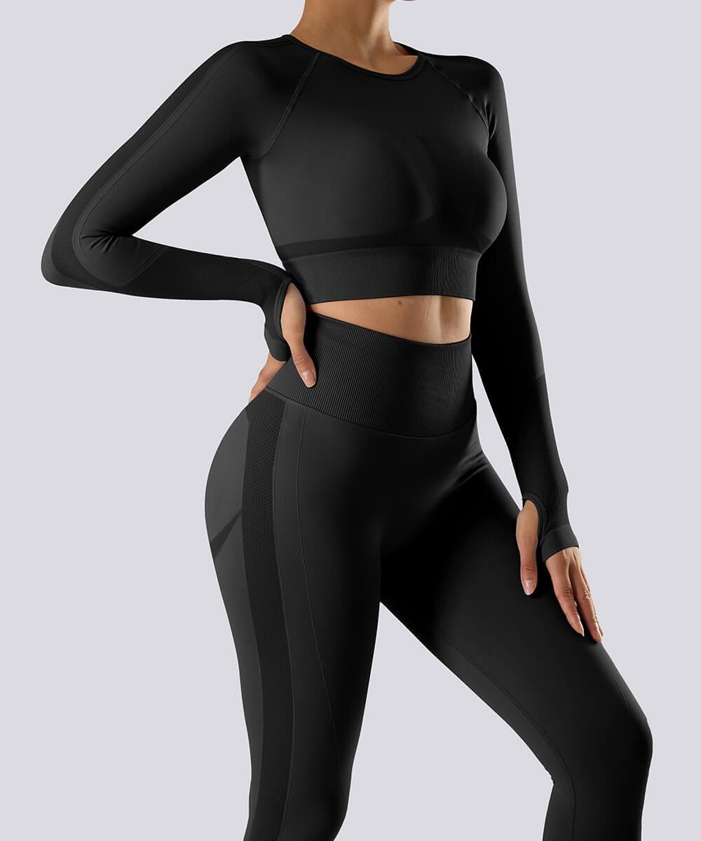 Long Sleeves Seamless Sport Suits