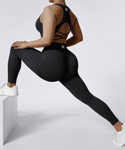 Solid Color High Waist Butt Lift Seamless Legging