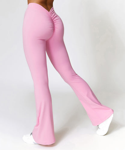 V Back Flared Seamed Legging